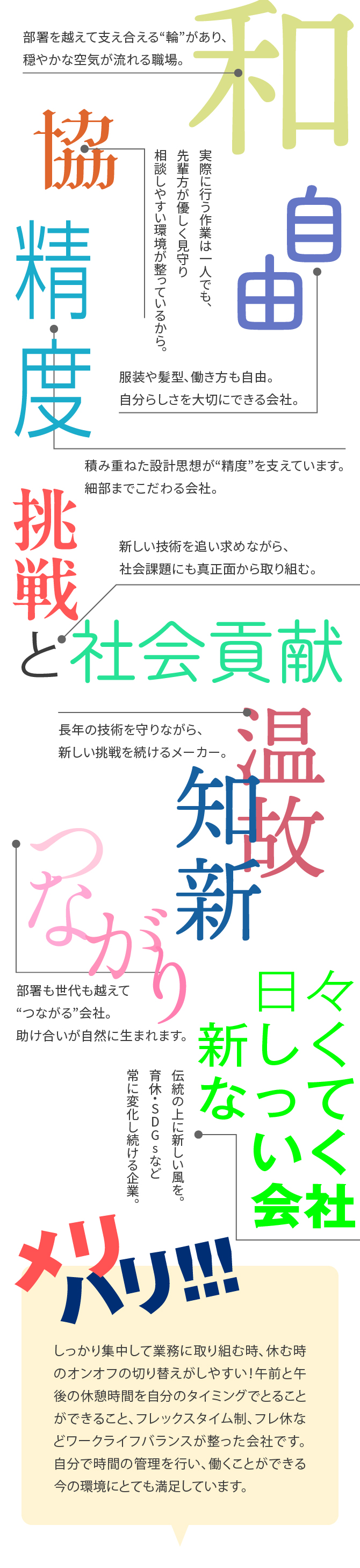 若手社員が感じる、この会社らしさ